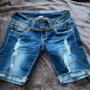 Jean long shorts